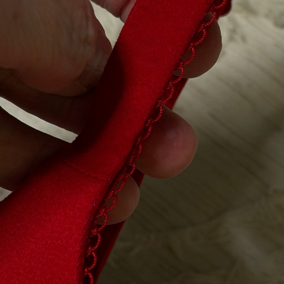 Victoria's Secret Scarlet Lace Trim Bra 32DDD or 34DD - Picture 4 of 10